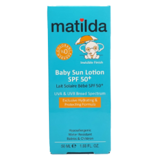 لوسیون ضد آفتاب کودک spf50+ ماتیلدا matilda 